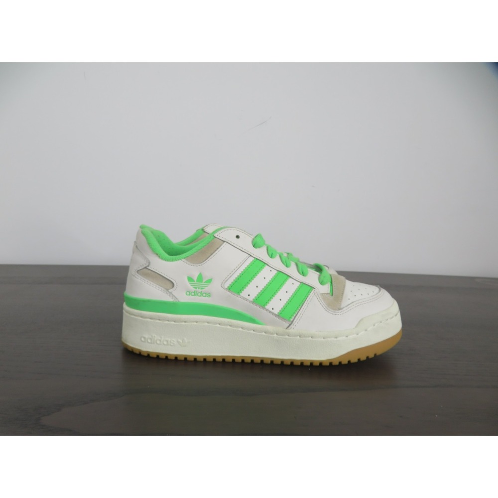 Adidas Forum Bold Shoes Women 7.5 White Green Sneakers Gum Sole Leather Platform